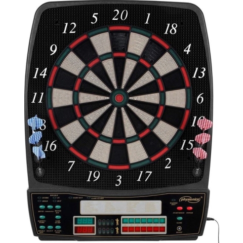 Elektronisch dartbord met 12 pijltjes