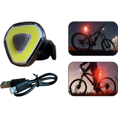 PD® - Fietsverlichting USB Oplaadbaar - LED - Voorlicht - 3 Standen in Lichtsterkte - WIT