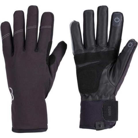 BBB Cycling ColdShield Fietshandschoenen Winter - Fiets Handschoenen Touchscreen - 0-10 Cº - Winddicht - Zwart - Maat XXXL