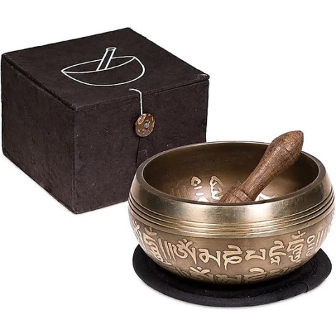 Klankschaal Ohm Geschenkset Zwart - 10cm