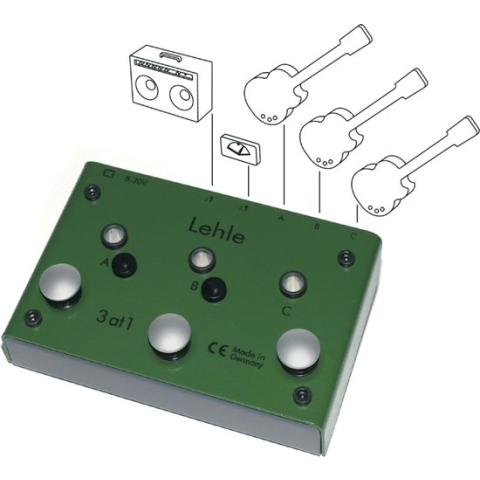 Lehle 1013 3AT1 SGOS Switcher - A/B/Y Box gitaareffect