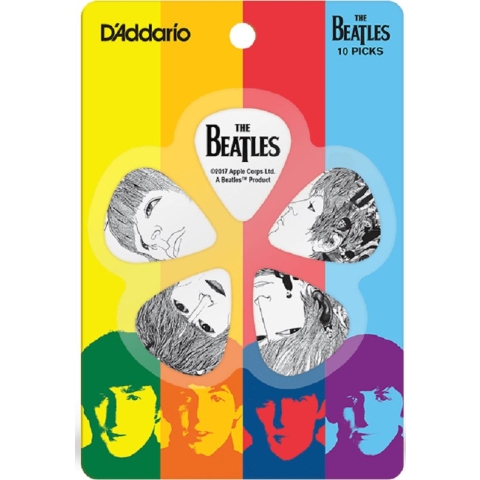 D'Addario 1CWH4-10B1 The Beatles Picks Revolver 10-pakket = medium