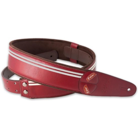 Righton Race Red - Gitaarband, handgemaakt, vegan - rood