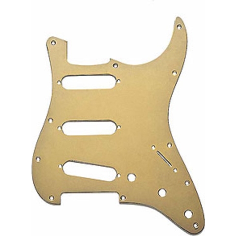Fender Modern Style Pickguard Strat goud Anodized 1-Ply 11-Hole - Pickguard
