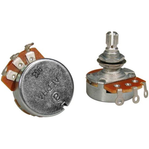 250K linear potentiometer, 10mm. bushing, M8x0,75 thread