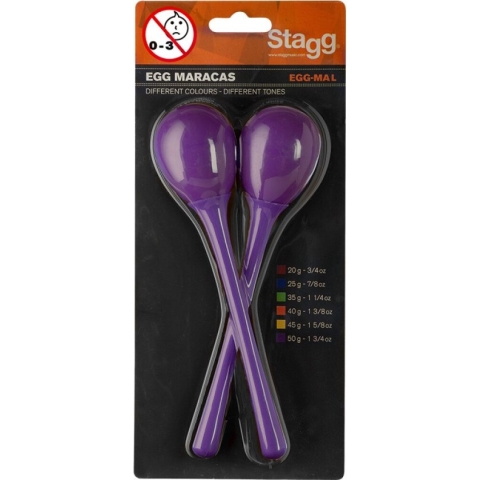 Stagg Maracas EGG-MA L/PP Paars