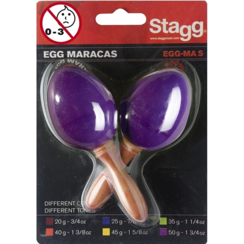 Stagg Maracas EGG-MA S/PP Paars