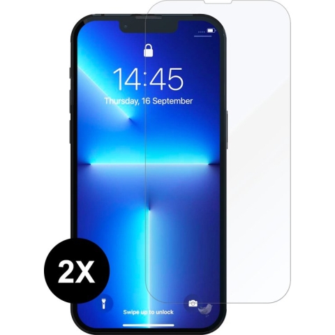 Geschikt voor iPhone 13 Pro Max Screenprotector Tempered Glass Beschermglas - 2 stuks Extra Sterk