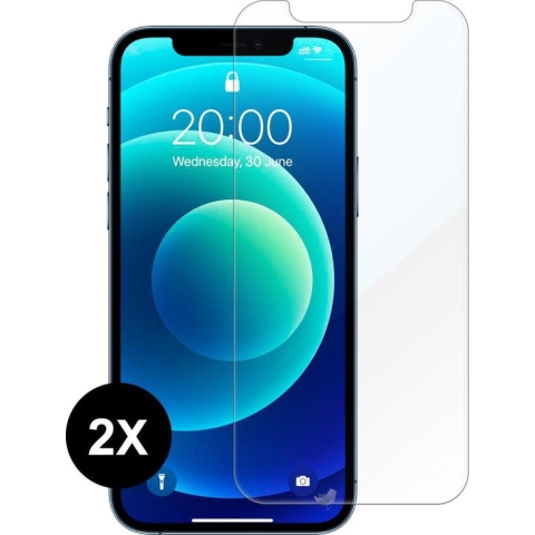Geschikt voor iPhone 12 Mini screen protector - Beschermglas iPhone 12 Mini Screenprotector Glas - 2 stuks