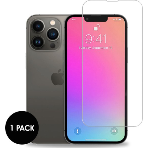 Screenprotector iPhone 13 Tempered Glass - Screenprotector iPhone 13 Pro - Screenprotector iPhone 14 - iMoshion Screenprotector Gehard Glas