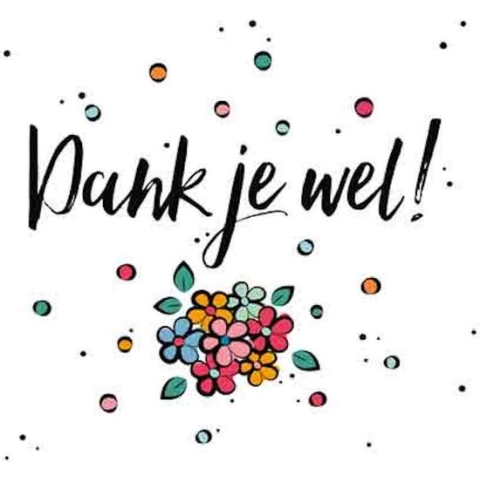 Wenskaart Dankjewel
