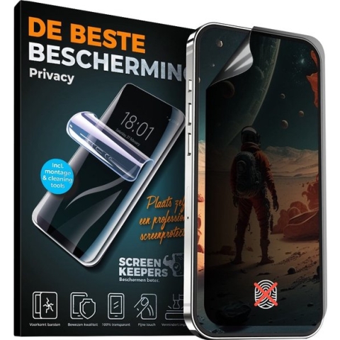 Screenprotector - Privacy Screen Protector Geschikt voor Honor Play - Schermbeschermer - Screensaver - Premium - Anti Spy - Case Friendly - TPU Bescherm Folie