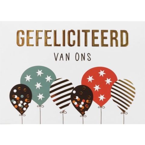 Kaart - Daisy - Gefeliciteerd van ons - DSY046