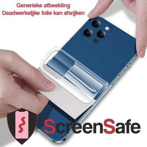ScreenSafe High Definition Hydrogel screenprotector Nubia Redmagic Mars Back Cover Slagvast (AAA)