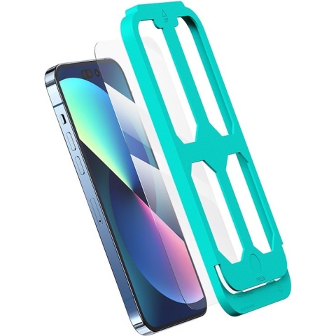 USAMS Full Screen HD Screenprotector met installatie hulpmiddelen - iPhone 14 Pro