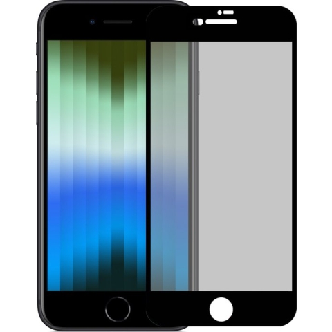 iPhone SE 2022 Screenprotector Privacy Tempered Glass - iPhone SE 2022 Screen Protector Full Screen Privacy Beschermglas