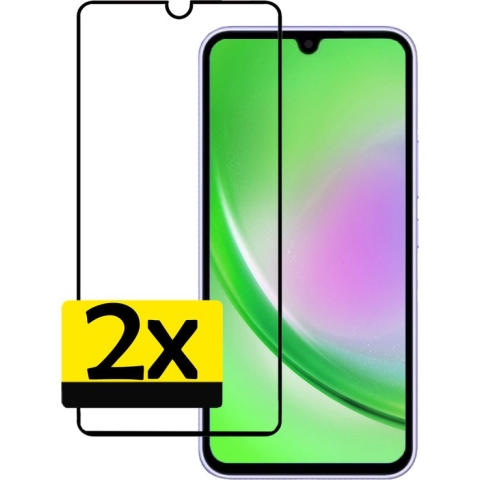 Samsung A34 Screenprotector Beschermglas Gehard Glas Full Cover - Samsung Galaxy A34 Screen Protector Glas Extra Sterk - 2 Stuks