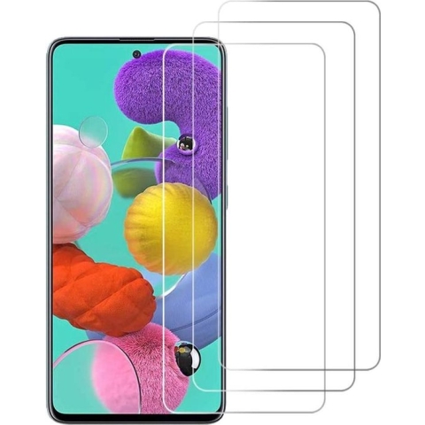 3 Stuks Screenprotector Tempered Glass Glazen Gehard Screen Protector 2.5D 9H (0.3mm) - Samsung Galaxy A51