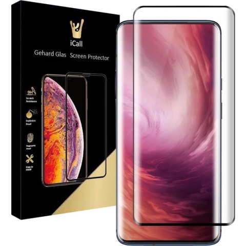 OnePlus 7T Pro Screenprotector - Tempered Glass Gehard Glas - Full Screen Cover Volledig Beeld - iCall