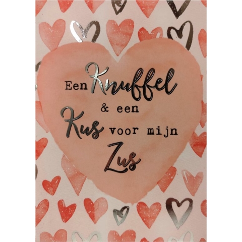 Kaart - Valentijn - Kus voor mijn zus - SVS21