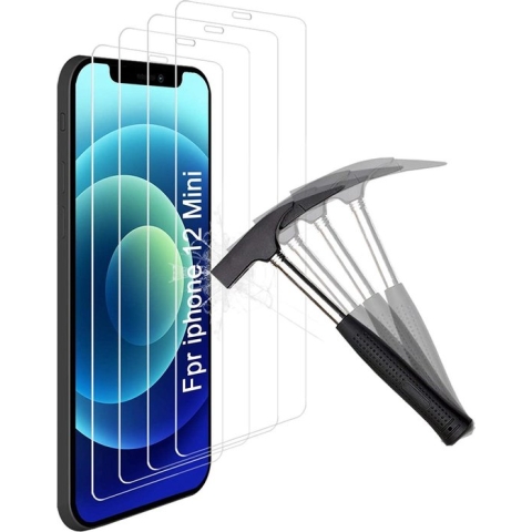 iPhone 12 Pro Screen Protector [4-Pack] Tempered Glas Screenprotector