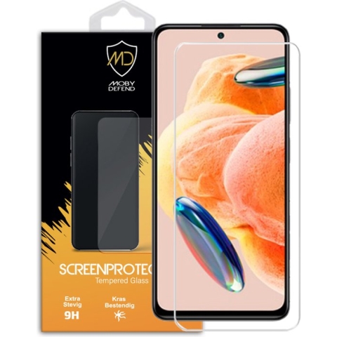 Xiaomi Redmi Note 12 Pro 4G Screenprotector - MobyDefend Case-Friendly Gehard Glas Screensaver - Screen Protector - Glasplaatje Geschikt Voor -