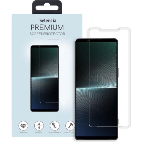 Screenprotector Sony Xperia 1 V Tempered Glass - Selencia Gehard Glas Screenprotector