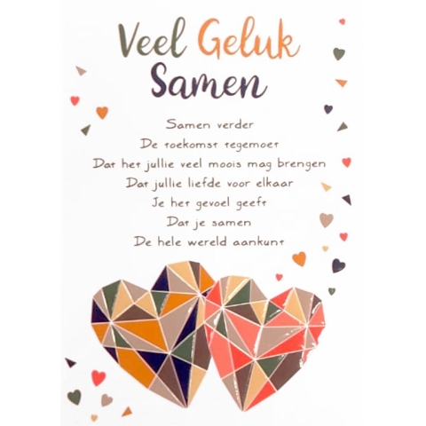 Kaart - Intense - Veel geluk samen - TE010-C