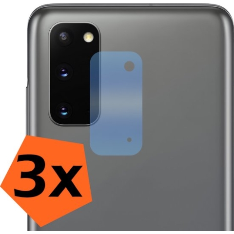 Samsung S20 Screenprotector Camera Beschermglas - Samsung Galaxy S20 Camera Protector - 3 PACK