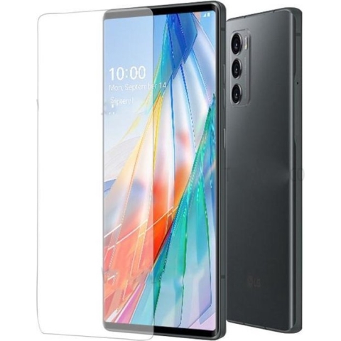 Screenprotector Glas - Tempered Glass Screen Protector Geschikt voor: LG Wing - 2x