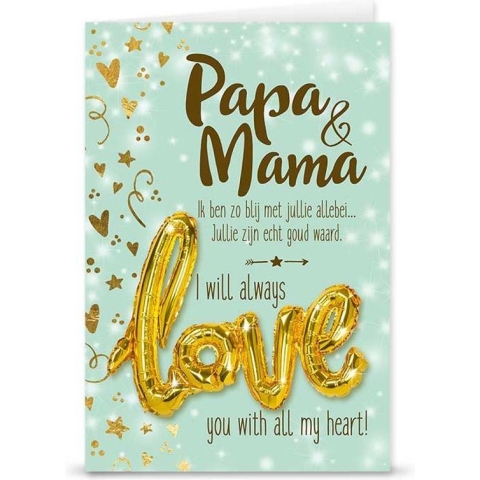 Love ballon "Papa & Mama"