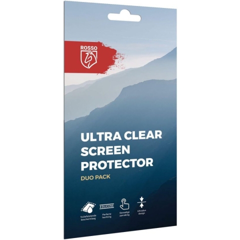 Rosso Screen Protector Ultra Clear Duo Pack Geschikt voor Samsung Galaxy S20 | Folie | 2 Stuks