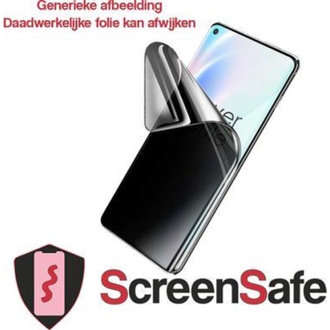 ScreenSafe High Definition Hydrogel screenprotector Apple Iphone 11 Pro Case Friendly Slagvast / Privacy (AAA)