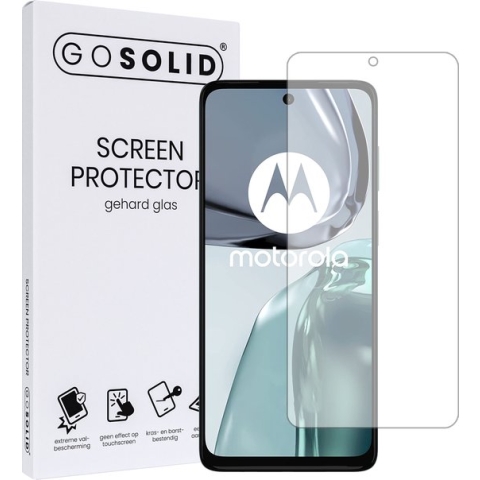 GO SOLID! Screenprotector geschikt voor Motorola Moto G62 5G gehard glas