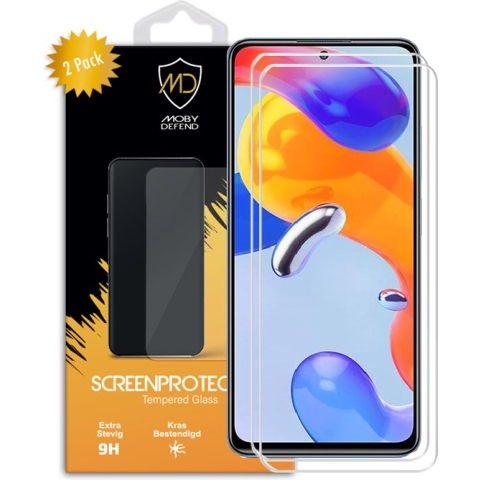 2-Pack Xiaomi Xiaomi Redmi Note 11 Pro - Note 11 Pro 5G - Note 11 Pro+ Screenprotectors - MobyDefend Case-Friendly Gehard Glas Screensavers - Screen Protectors - Glasplaatjes Geschikt Voor Xiaomi Redmi Note 11 Pro - Xiaomi Redmi Note 11 Pro 5G - Xiao
