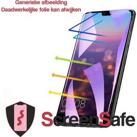ScreenSafe High Definition Hydrogel screenprotector Apple iPhone 8 Slagvast / Anti-Blue Light (AAA)