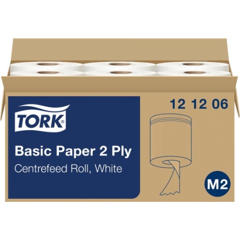 Poetsrol Tork M2 121206 2-laags - 20cm x 160m - 6 rollen