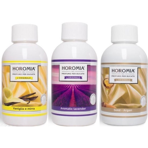 Wasparfum Horomia | set 3 x 250 ml Vaniglia e mirra, Aromatic lavender, Gold argan