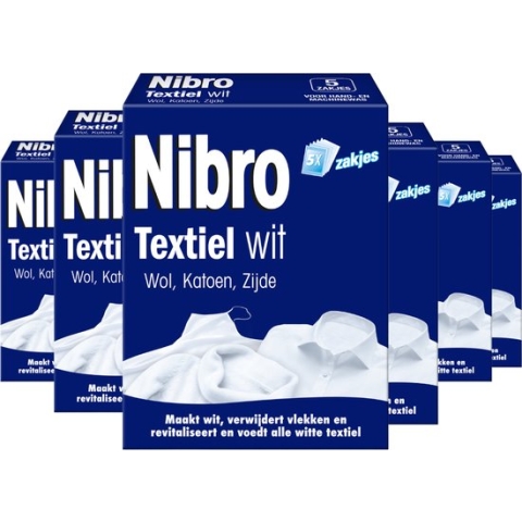 Nibro Textiel wit - 6 Stuks - Voordeelverpakking