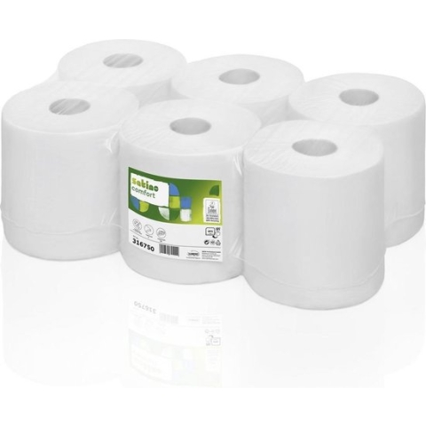 Wepa Comfort multirol, 2-laags, 138m centerfeed, pak à 6 rollen
