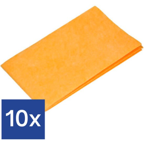 Viscose Dweil Oranje - Dweildoek - 50 x 70 cm - 10 Stuks