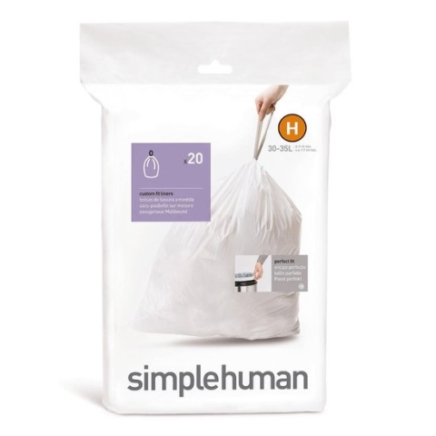 Simplehuman Afvalzak Code H - 30 l - 20 stuks