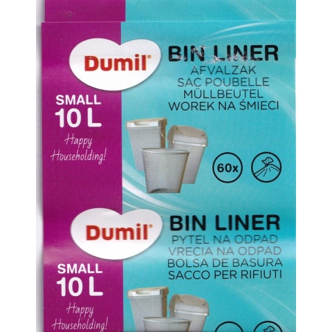 Dumil Pedaalemmerzakje - 10 liter - 60 stuks