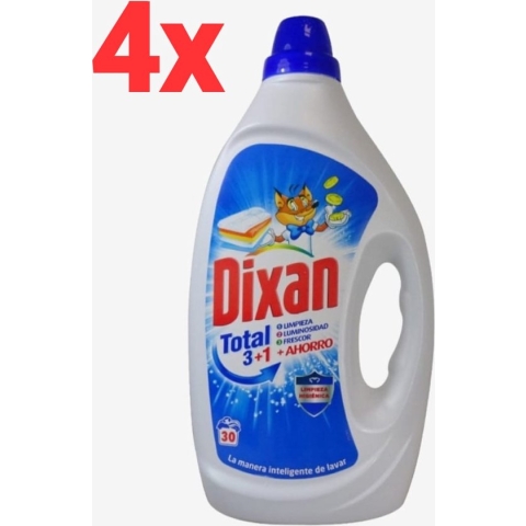 Dixan - Total - Effective Cleaning Action - Vloeibaar Wasmiddel - 6L - 120 Wasbeurten