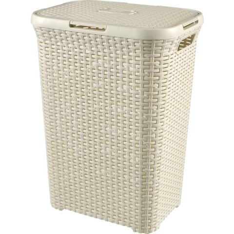 Curver Style Wasmand met Deksel - 60L - Vintage wit