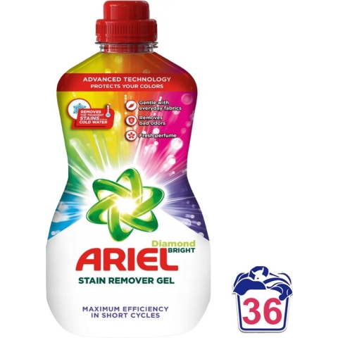 Ariel Diamond Bright Vlekverwijderaar Vloeibaar Gekleurde Was 950 ml