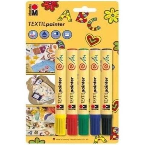 Marabu textielstiften set van 5 stiften