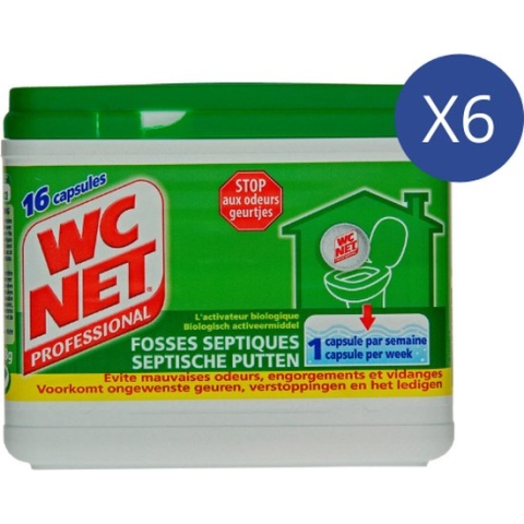 WC Net Capsules Septische Putten - 6 x 16 stuks