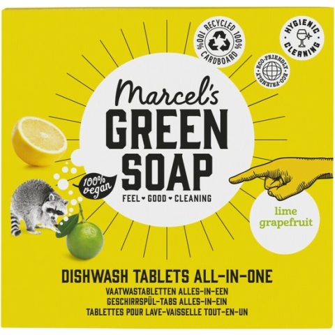 Marcel's Green Soap Vaatwastabletten Grapefruit & Limoen - 25 stuks