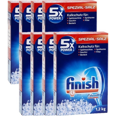 Finish vaatwaszout - 8 x 1,2kg - Voordeelverpakking
